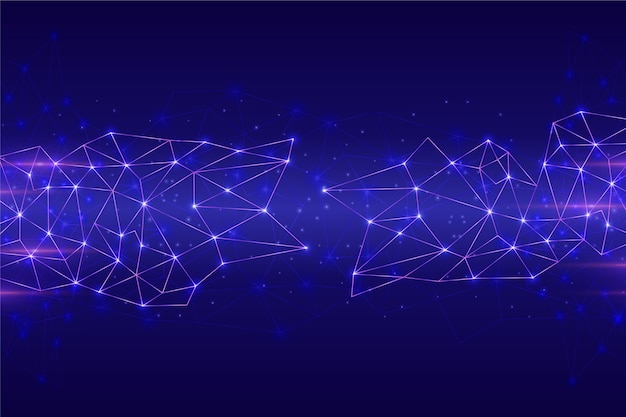 Free Vector futuristic network circuit connection background