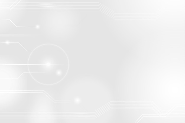 Free Vector futuristic networking technology background vector in white tone