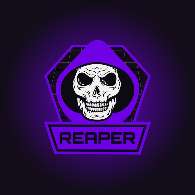 Futuristic reaper logo