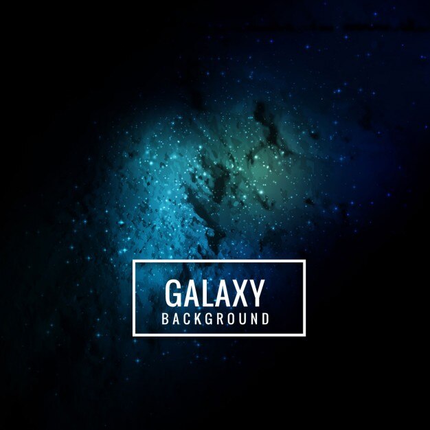 Free Vector galaxy background in blue color 