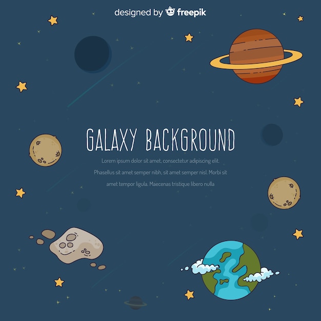 Free Vector galaxy background concept