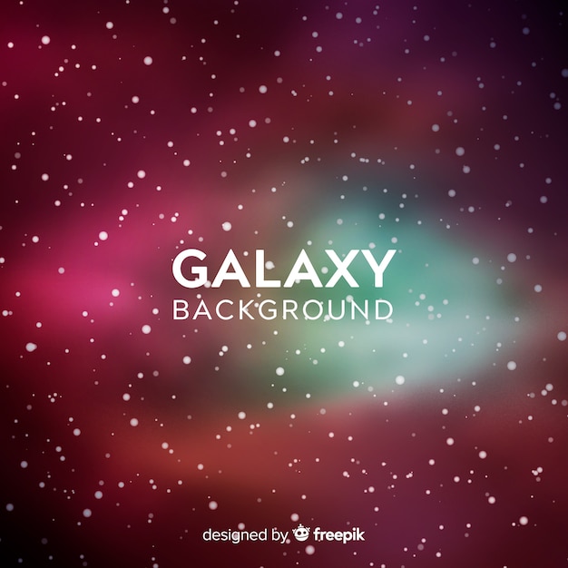 Galaxy background with colorful style