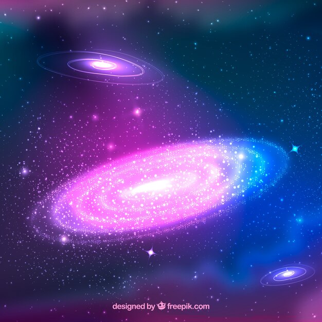 Galaxy background with stars