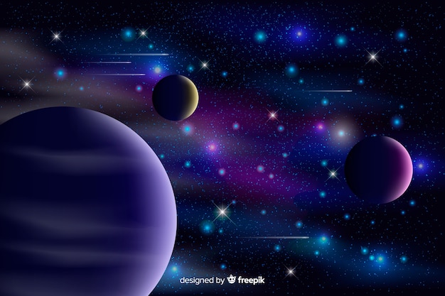 Free Vector galaxy background