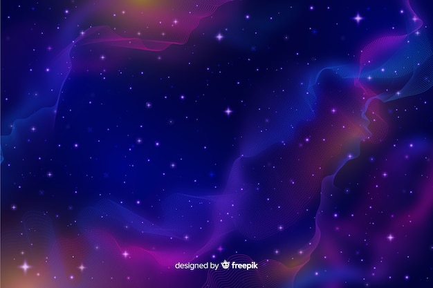 Free Vector galaxy particles background