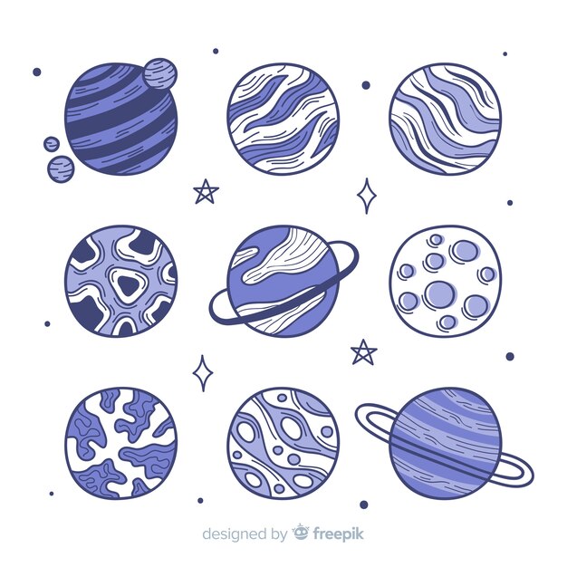 Galaxy planet collection design