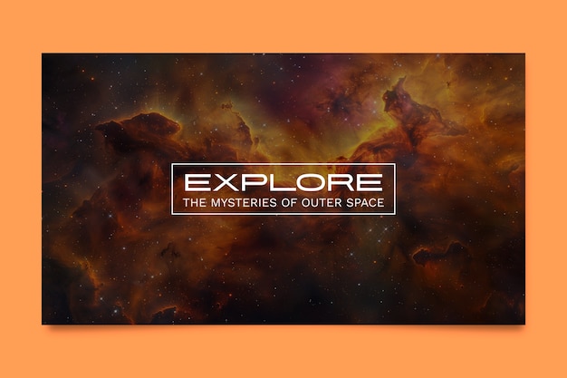 Galaxy youtube banner design