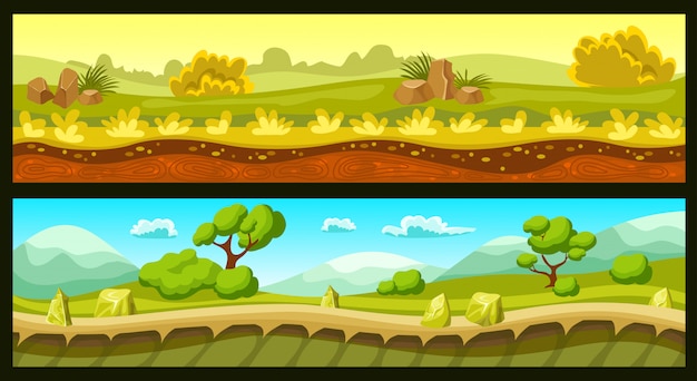 Game Landscapes Horizontal Banners