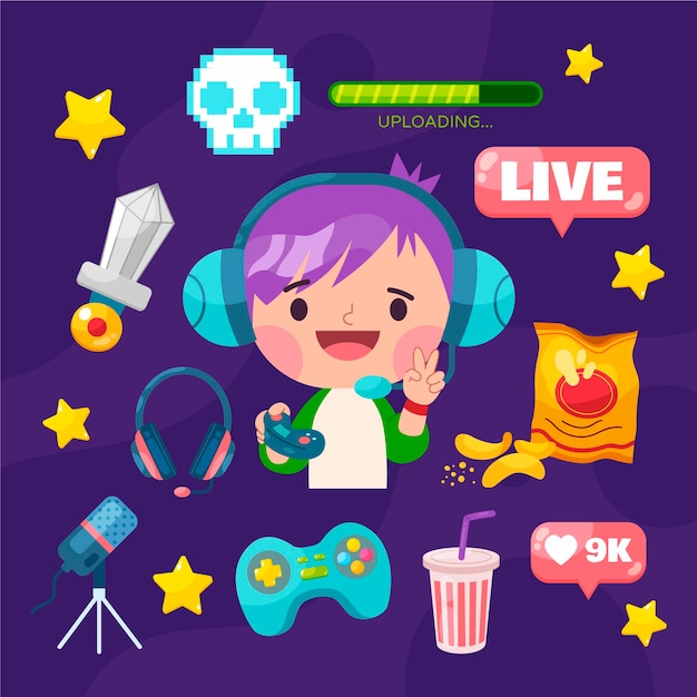 Game streamer elements pack