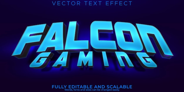 Free Vector gamer text effect editable esport and neon text style