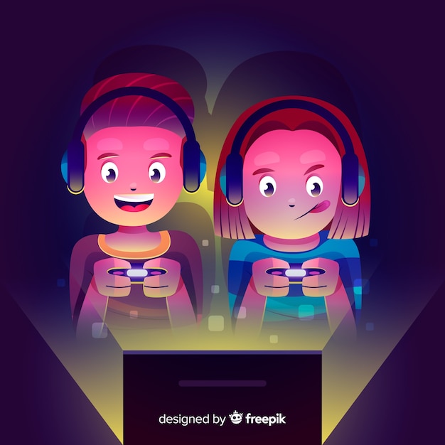 Free Vector gamers