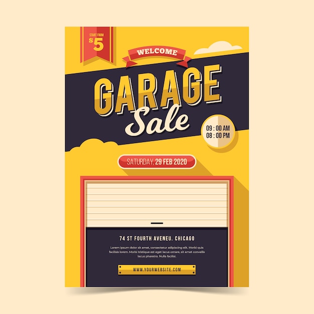 Garage sale flyer  template