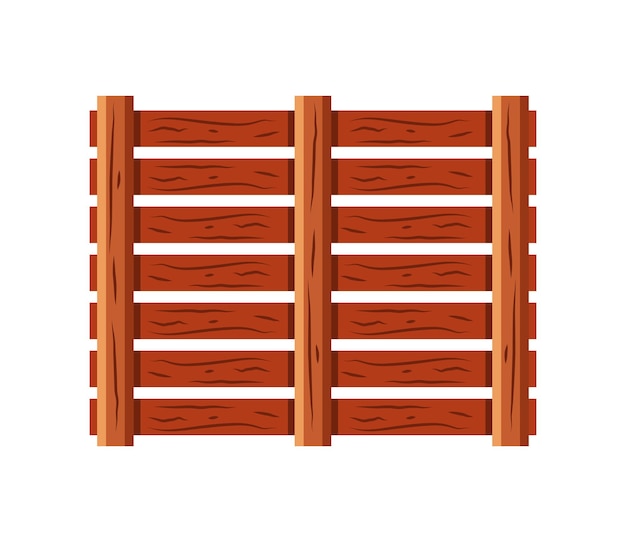 garden wooden fence natural icon isolated