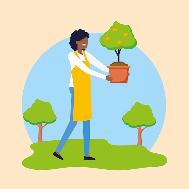 Free Vector gardening concept