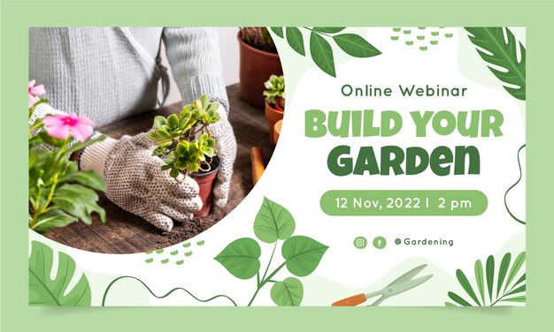 Gardening and cultivation webinar template