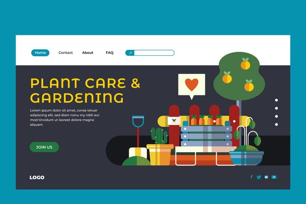 Gardening template design