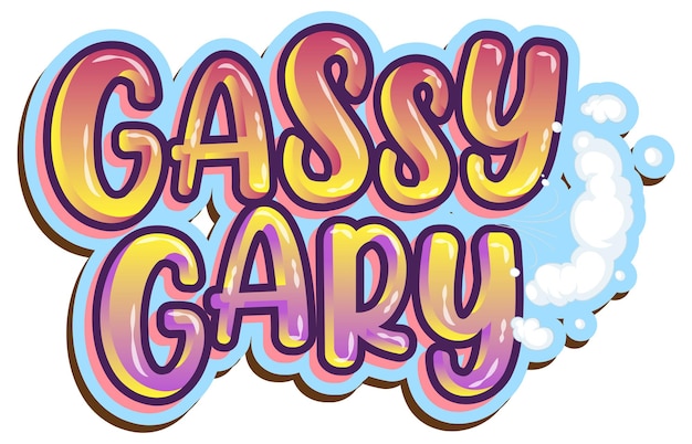 Gassy Gary logo text design