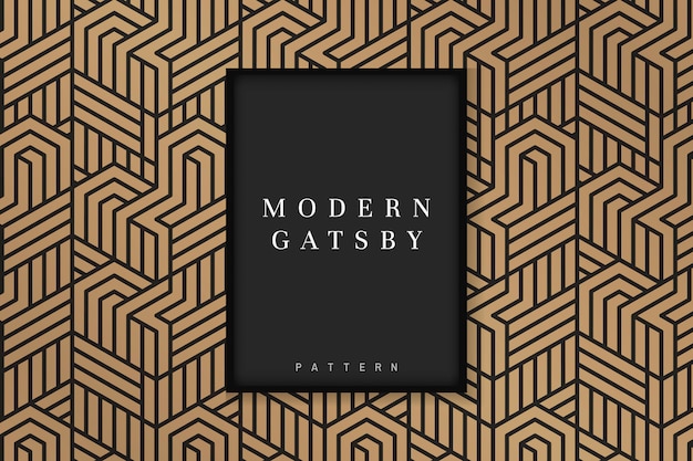 Gatsby patterned frame