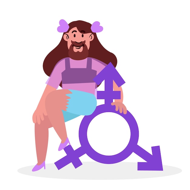 Free Vector gender identity concept illustrated