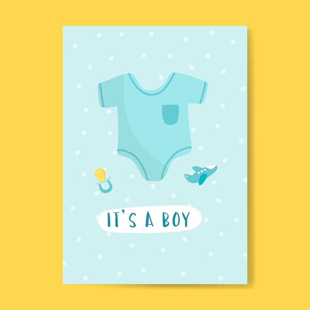 Free Vector gender reveal of a boy