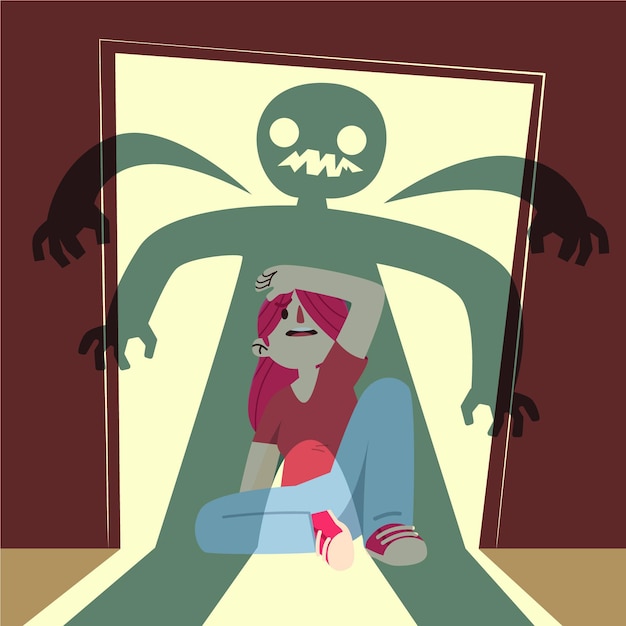 Free Vector gender violence concept