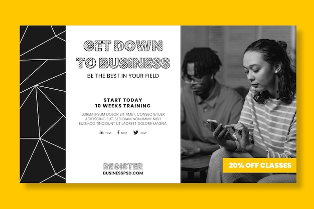 General business banner template