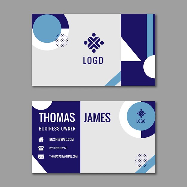 General business double-sided business card