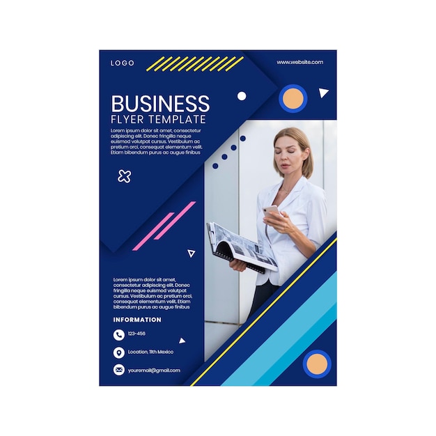 Free Vector general business flyer template