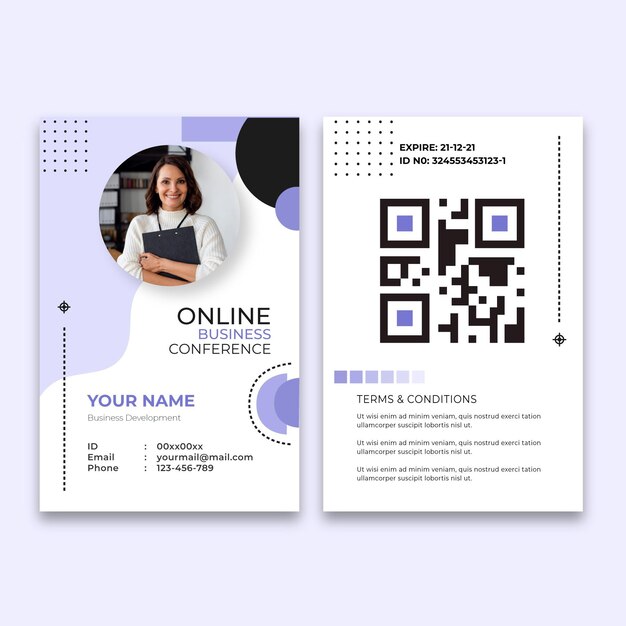 General business id card template