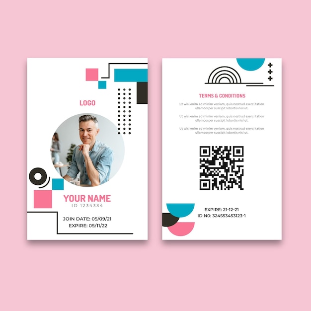 General business id card template