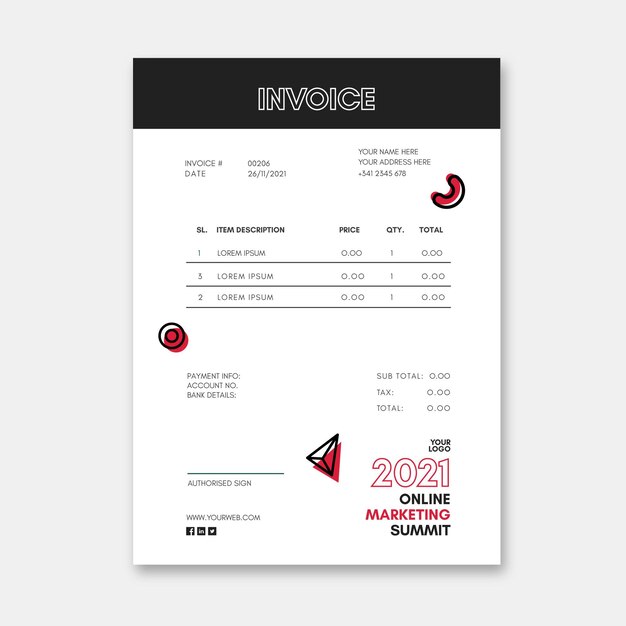 General business invoice