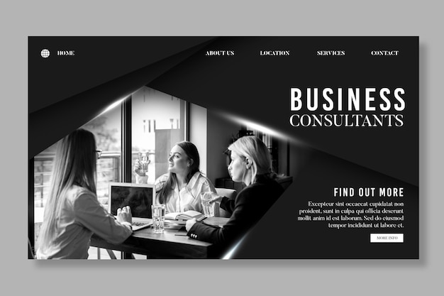 General business landing page