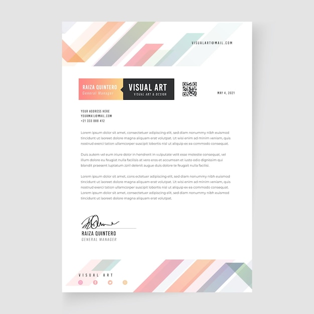 General business letterhead template