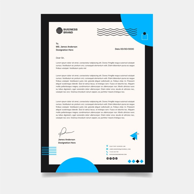 General business letterhead template