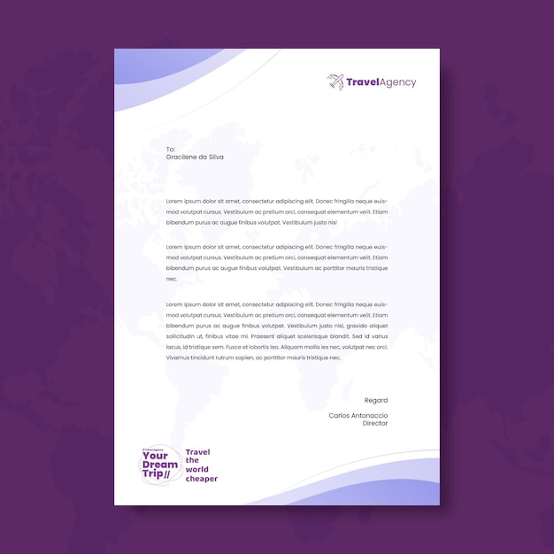 General business letterhead template