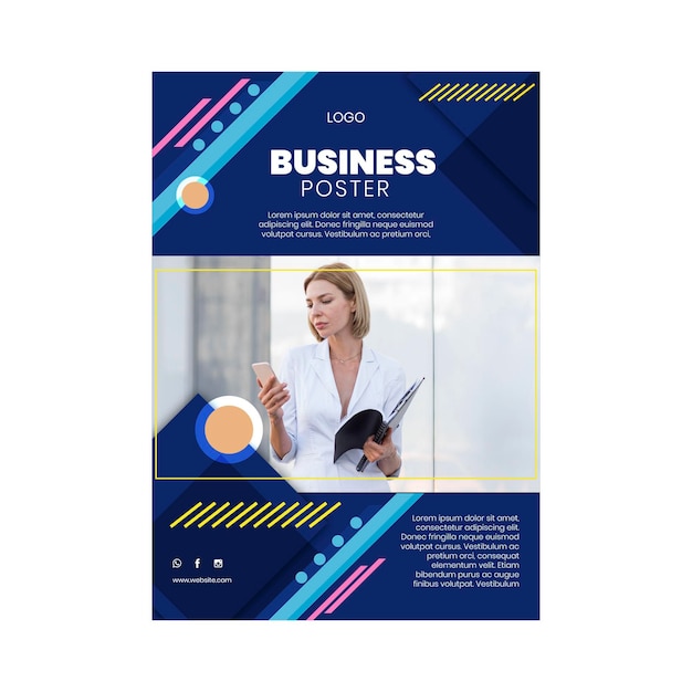 General business poster template