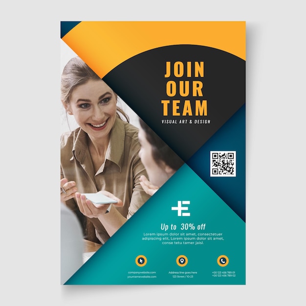 General business vertical flyer template