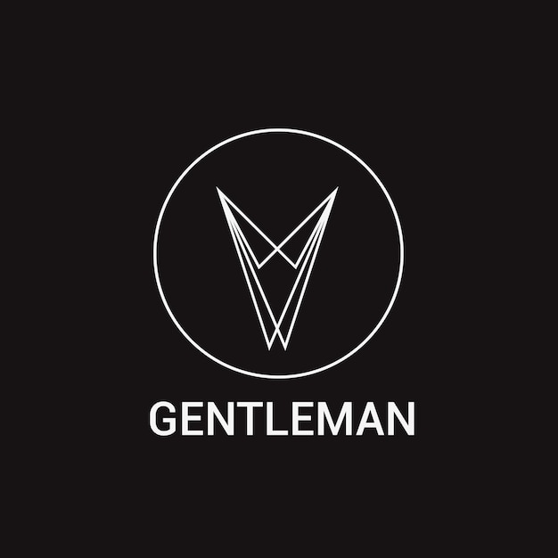 Gentleman Shop Logo Vector Templates Design.