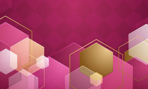 Geometric abstract background with hexagons