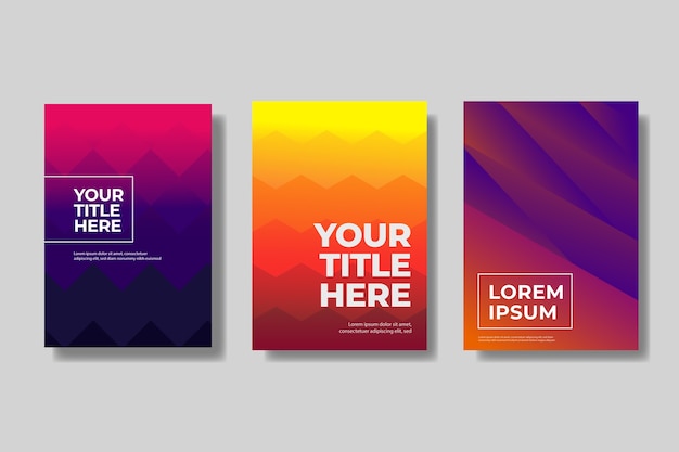 Geometric abstract cover collection