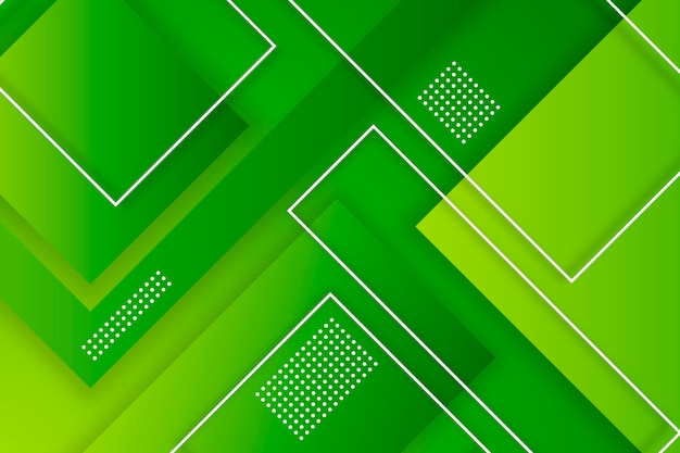 Geometric abstract green background