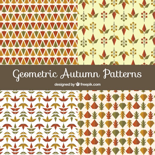 Geometric autumn pattern