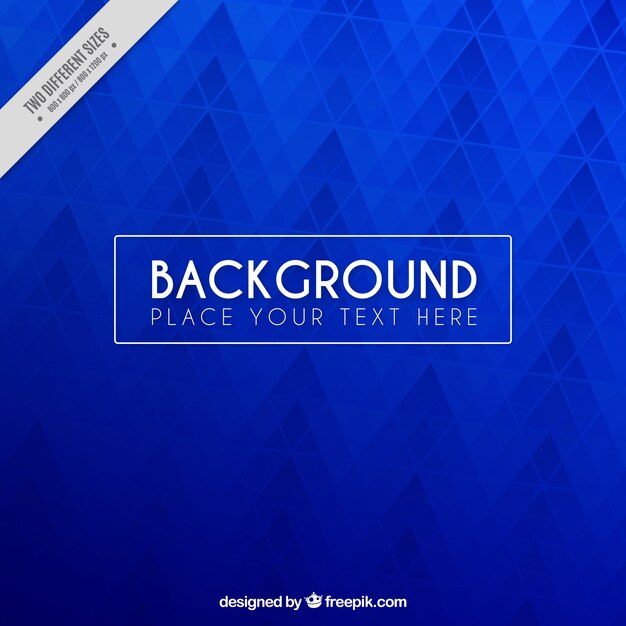 Geometric background in blue tones