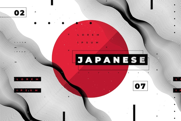 Free Vector geometric background in japanese style