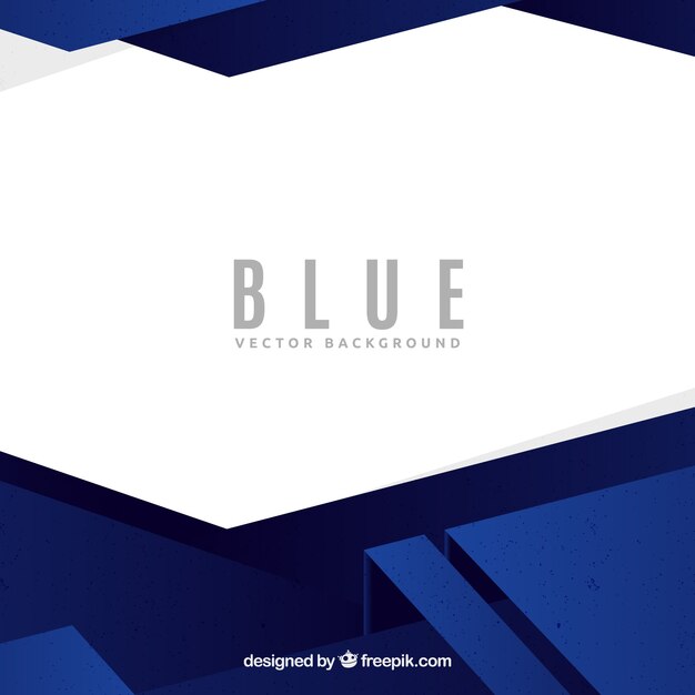 Geometric background with blue style