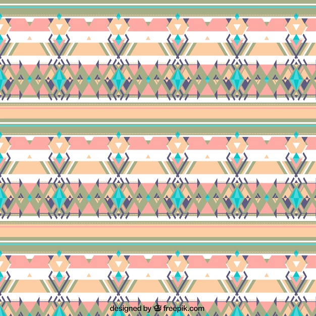 Free Vector geometric background with colored shapes in boho style