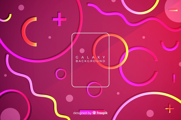 Geometric background with gradients