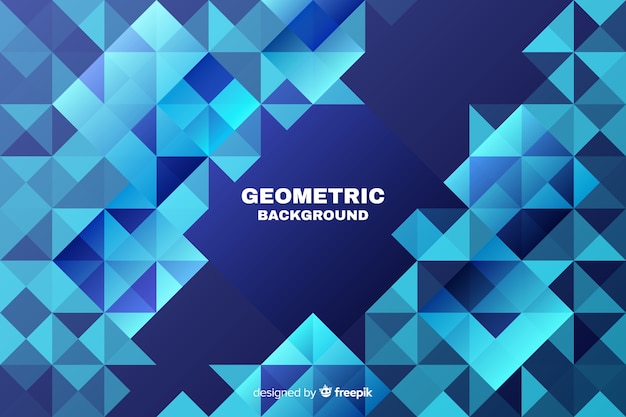 Free Vector geometric background with triangles