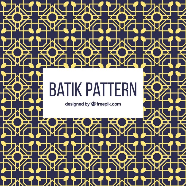 Geometric batik pattern