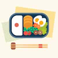 Free vector geometric bento box illustration